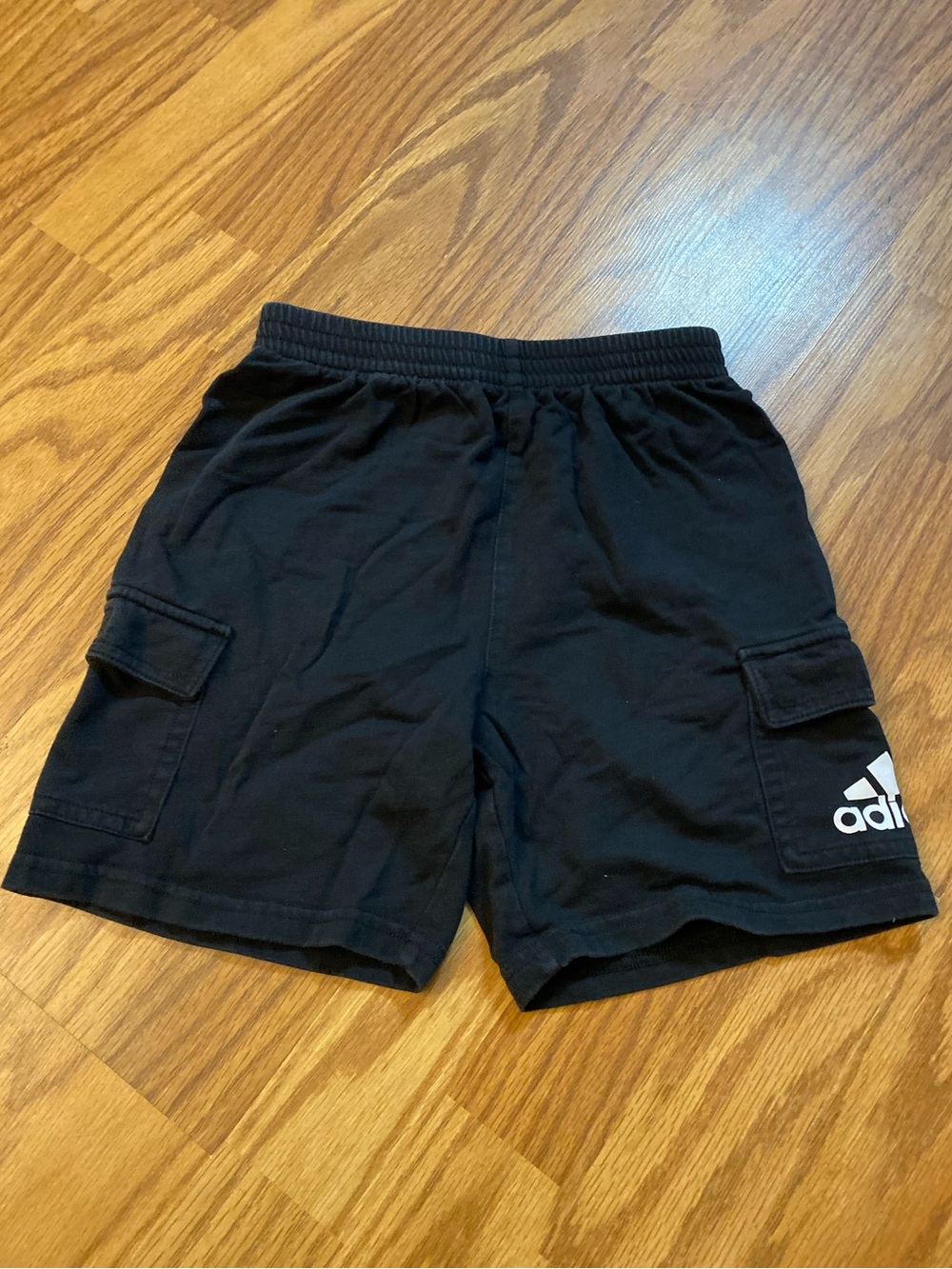 Adidas Black Cargo Shorts Boys Size 7